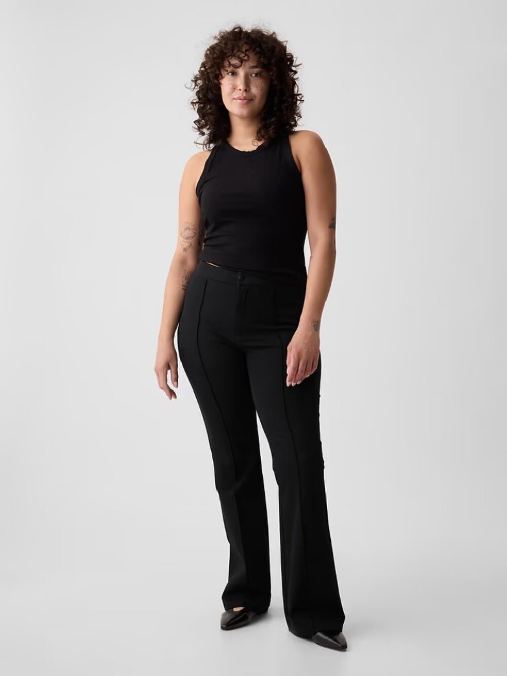 NWT GAP Black sz 18 High Rise BiStretch Flare Pants